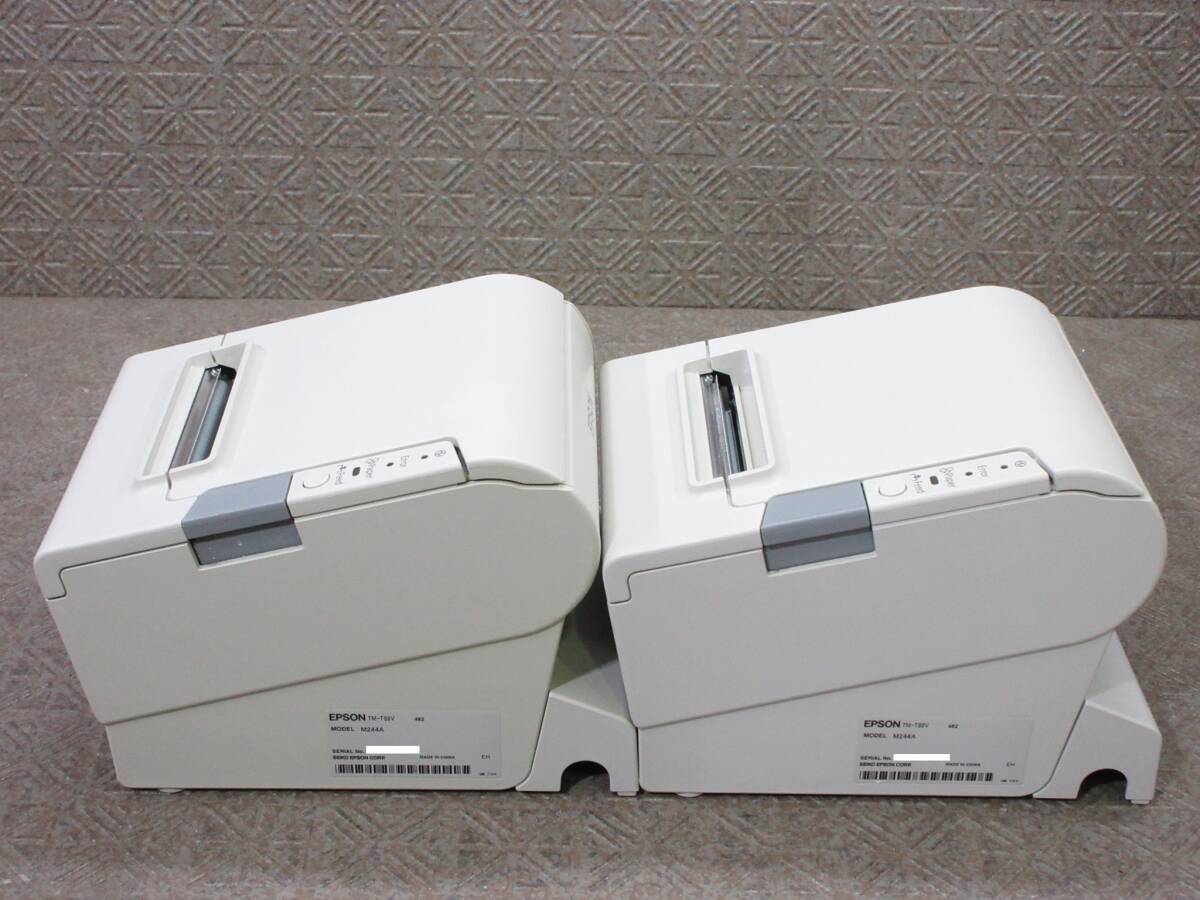 【2台セット】EPSON / サーマルプリンタ TM-T88Ⅴ M244A / USB / 用紙幅80mm / レシートプリンタ / No.T392_画像5