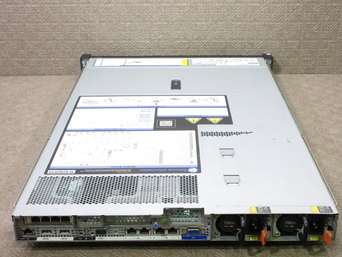 【※HDD無し】Lenovo IBM System x3550 M5 (8869-AC1) / Xeon E5-2630v4 2.20GHz / 32GB / DVD-ROM / ServeRAID M5210 / No.T460_画像2