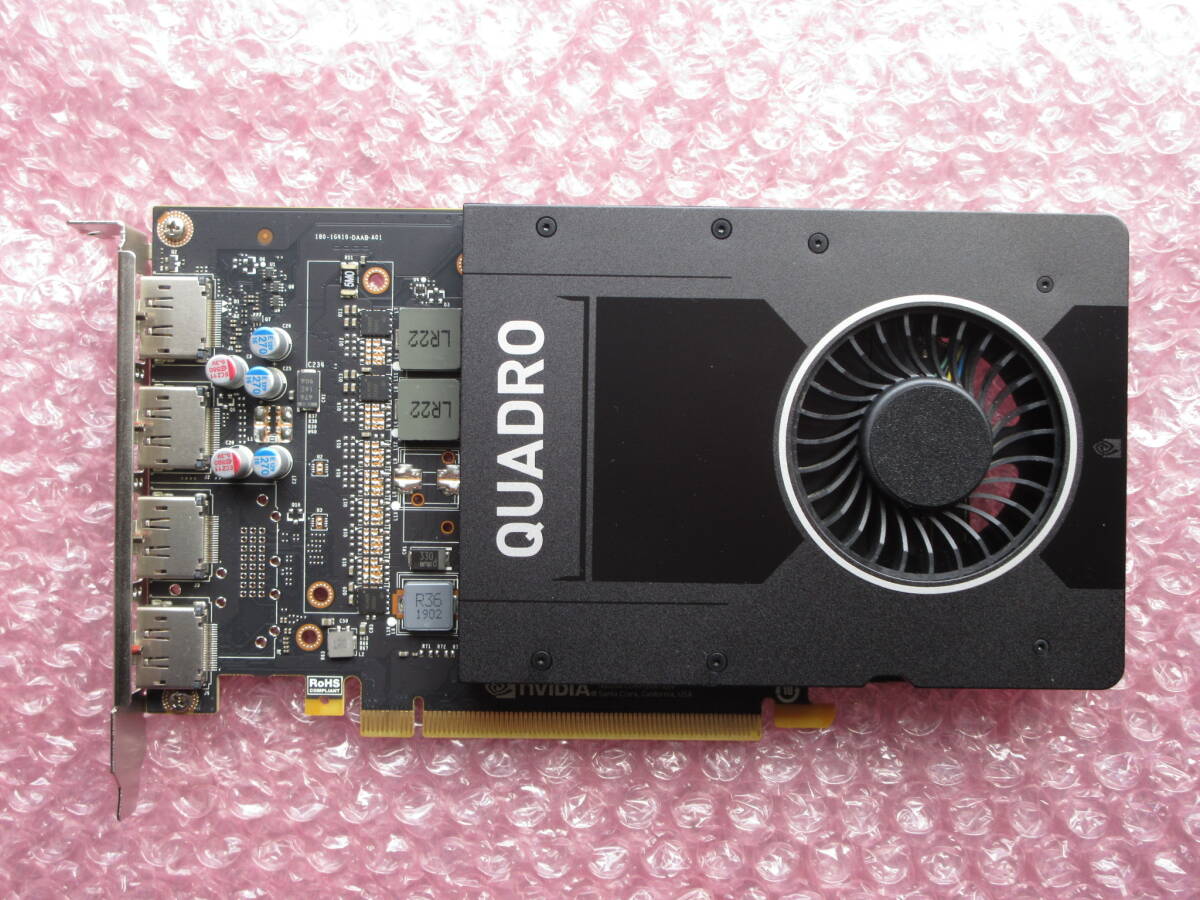 nVIDIA / Quadro P2000 / GDDR5 5GB / DisplayPort 1.4対応コネクタ ×4系統出力 / 動作確認済み / No.Q751_画像1