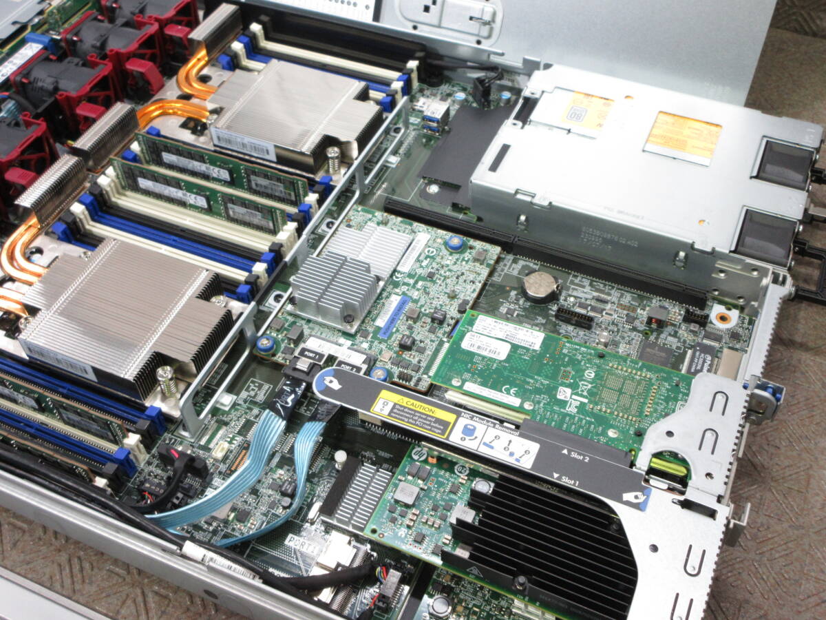 （ストレージ無）HP ProLiant DL360 Gen9 / Xeon E5-2637v4 3.50GHz ×2CPU / mem 128GB (32GB *4) / RAID P440ar / DVDマルチ / No.T740_画像5