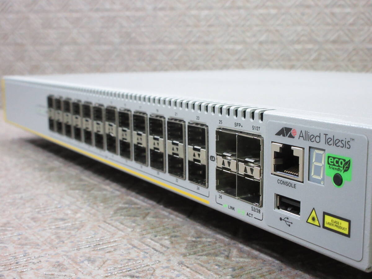 Allied Telesis / レイヤー3スイッチ CentreCOM AT-x510-28GSX / 最新ファームウェア x510-5.5.1-2.11.rel / No.T506の画像2