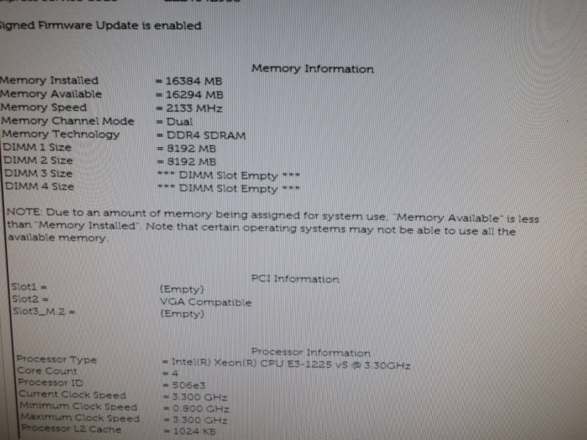 DELL Precision 3420 Workstation (Win11認証済み) / Xeon E3-1225v5 3.30GHz / SSD 512GB / 16GB / Quadro k420 / No.S207の画像5