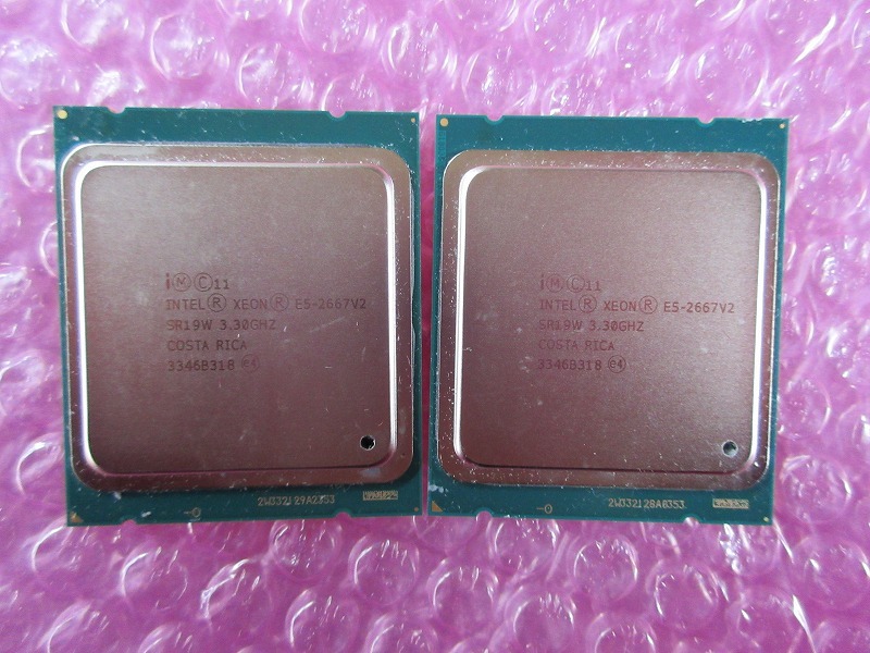 【2個セット】Intel / インテル / Xeon E5-2667V2 3.30 GHz / SR19W / ジャンク / No.D066_画像1