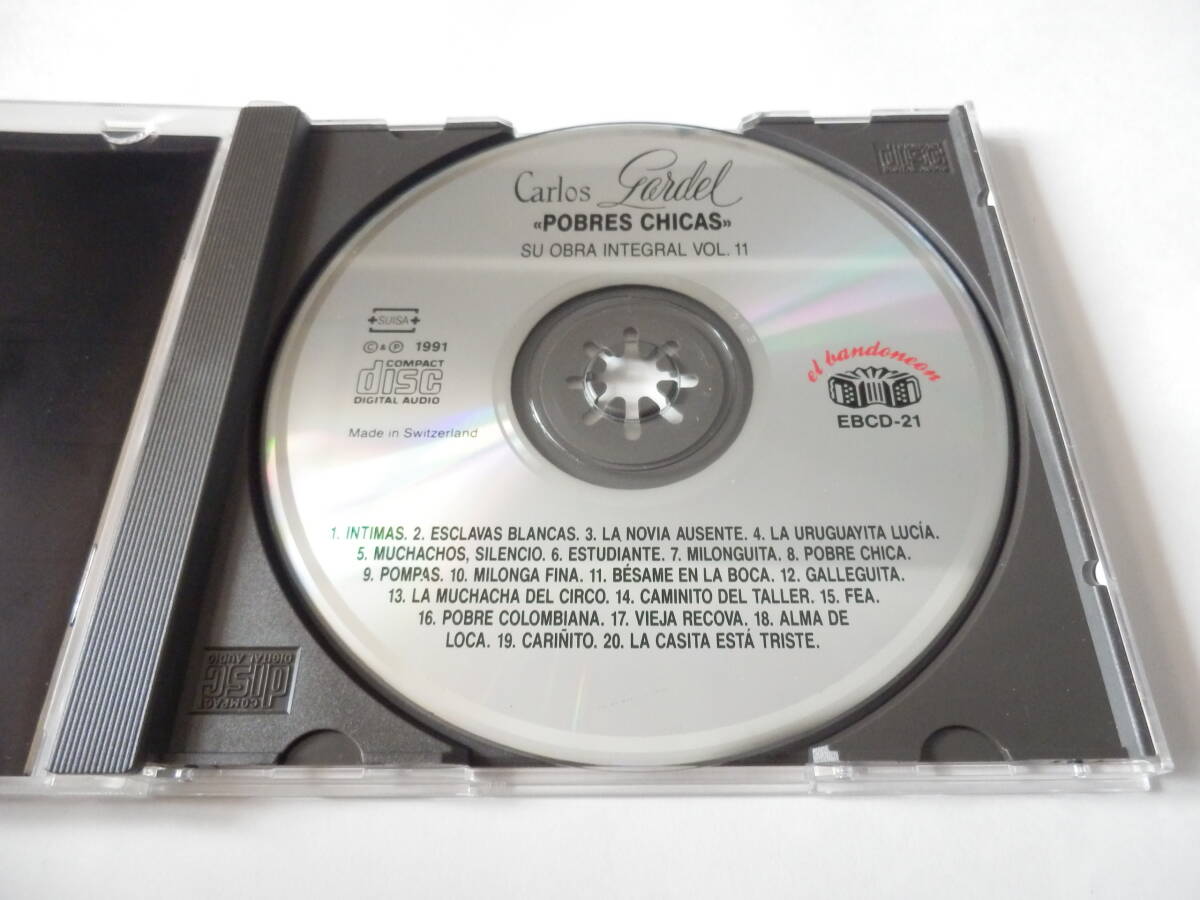 CD/アルゼンチン: タンゴ歌手/カルロス.ガルデル/Carlos Gardel - Su Obra Integral Vol.11/Pobre Chicas:Carlos/La Novia Ausente:Carlos_画像3