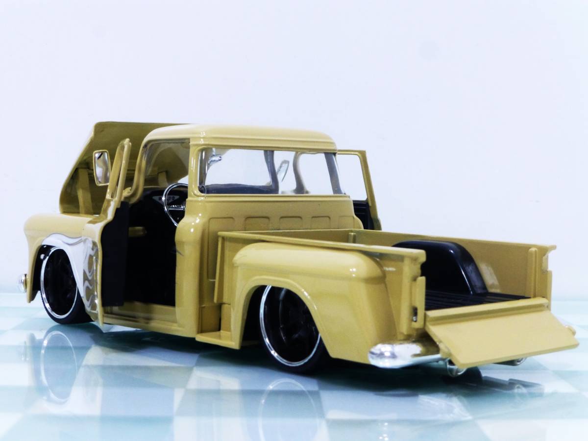 ■JADA TOYS 1/24 1955 CHEVY STEPSIDE BEIGE■シェビー ステップサイド_画像5