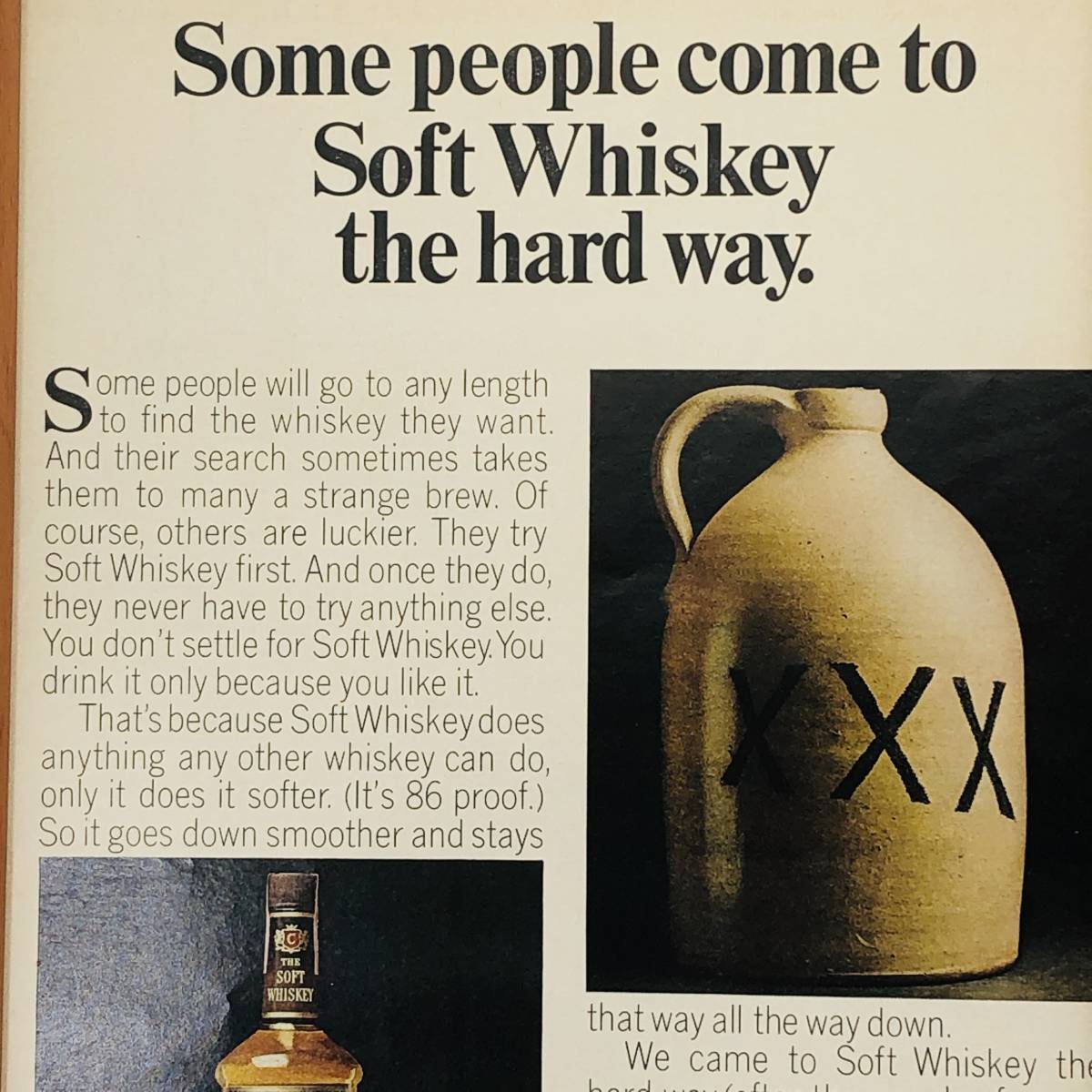 『 カルバート ウイスキー 』ビンテージ 広告　60年代　フレーム 付 ポスター 当時物 額付 LOOK 雑誌 アンティーク_画像2