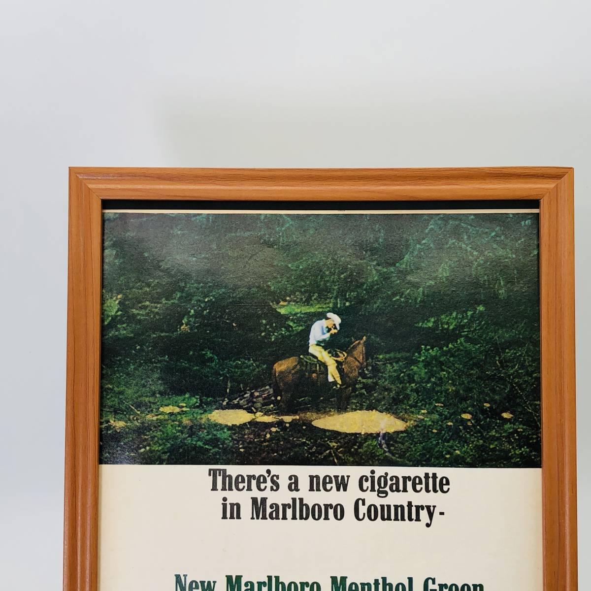 『マルボロ 煙草 ( Marlboro ) 』ビンテージ 広告　60年代　フレーム 付 ポスター 当時物 額付 LIFE 雑誌 アンティーク