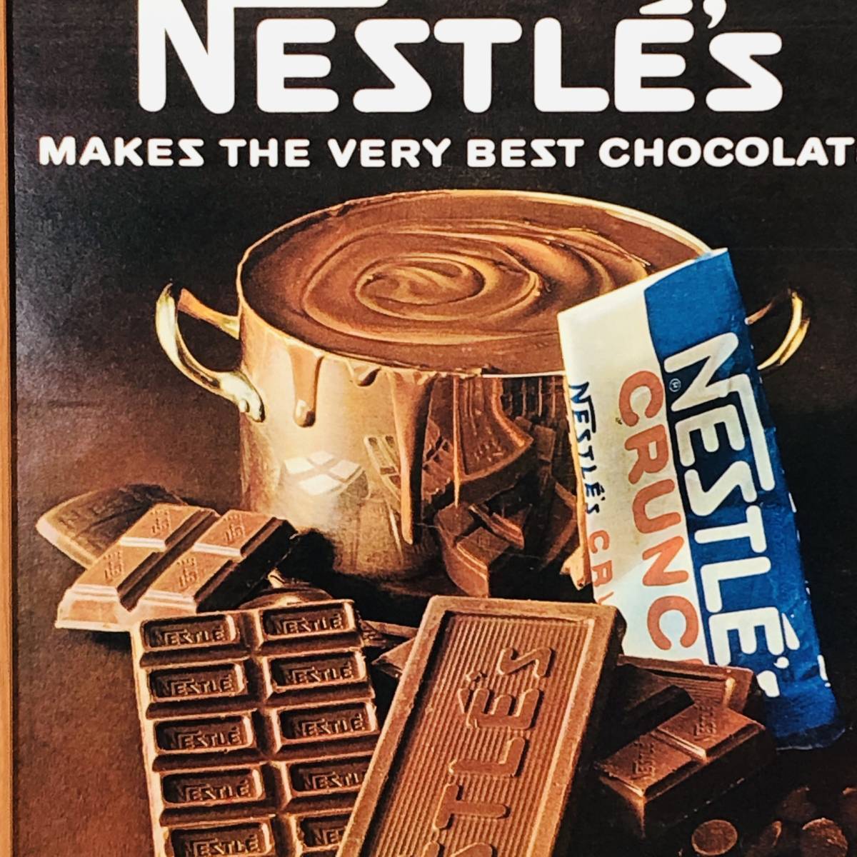 『 ネスレ NESTLE'S 』ビンテージ 広告　60年代　フレーム 付 ポスター 当時物 額付 LIFE 雑誌 アンティーク オリジナル_画像2