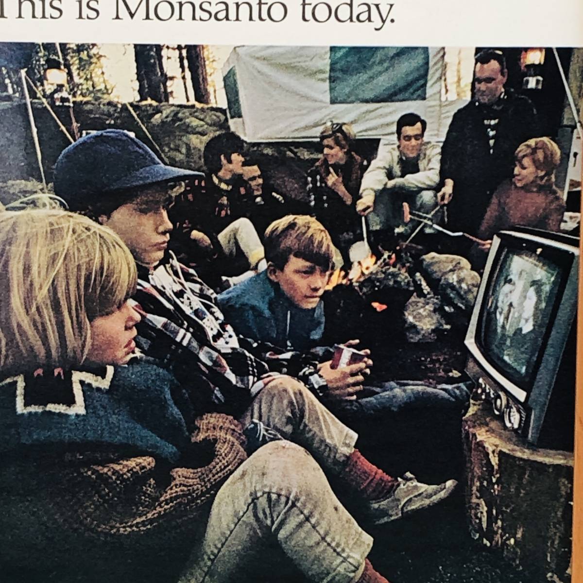『 モンサント　MONSANTO 』ビンテージ 広告　60年代　フレーム 付 ポスター 当時物 額付 LIFE 雑誌 アンティーク オリジナル_画像2