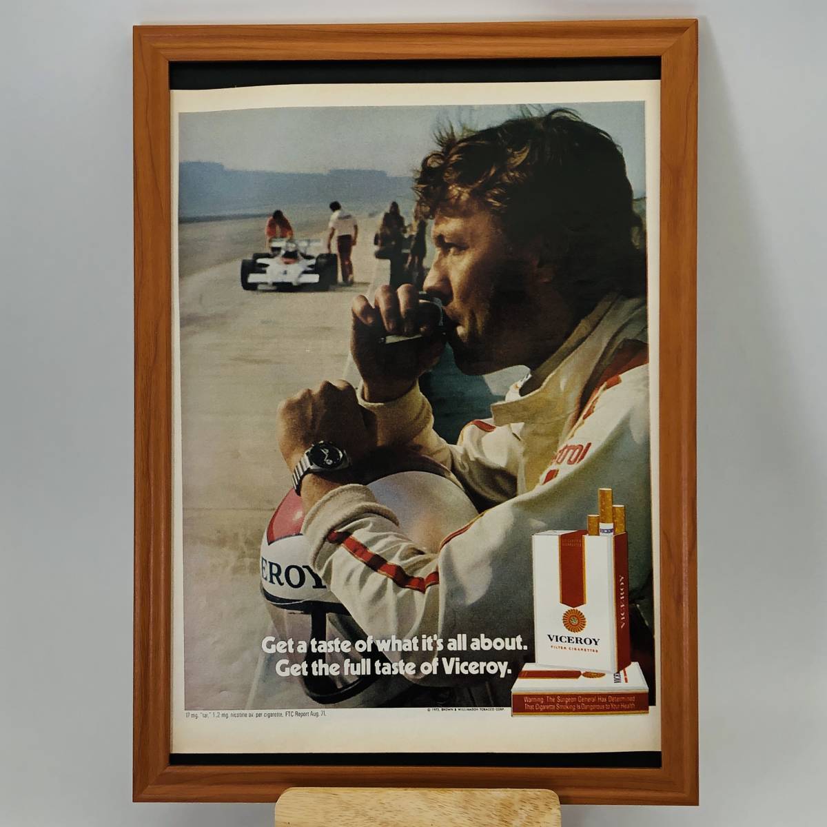 『 バイスロイ 煙草 』ビンテージ 広告　60年代　フレーム 付 ポスター 当時物 額付 LIFE 雑誌 アンティーク