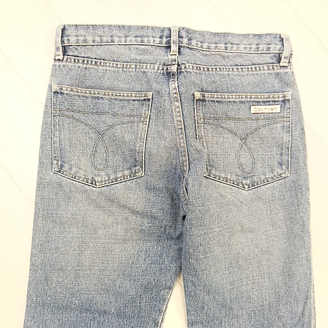 A ×【商品ランク:B】カルバンクラインジーンズ Calvin Klein Jeans デニム ストレートパンツ size31 レディース ボトムス 婦人服 ブルー系_画像5