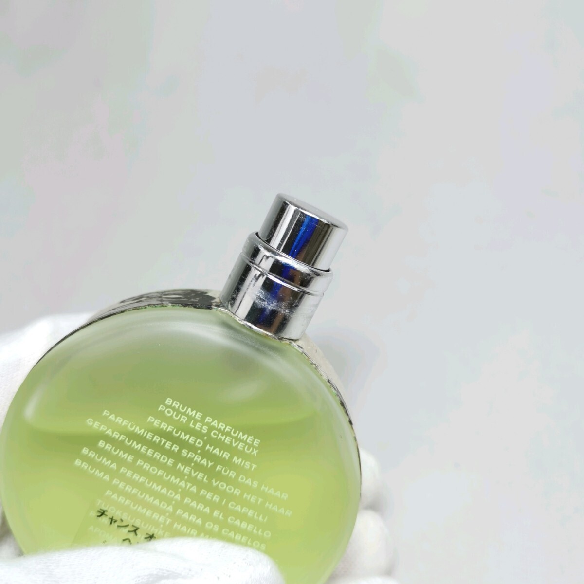 208 # 【 35ml ほぼ満タン 】 CHANEL CHANCE シャネル チャンス オー フレッシュ ヘアミスト SP スプレー フレグランス フランス製_画像4