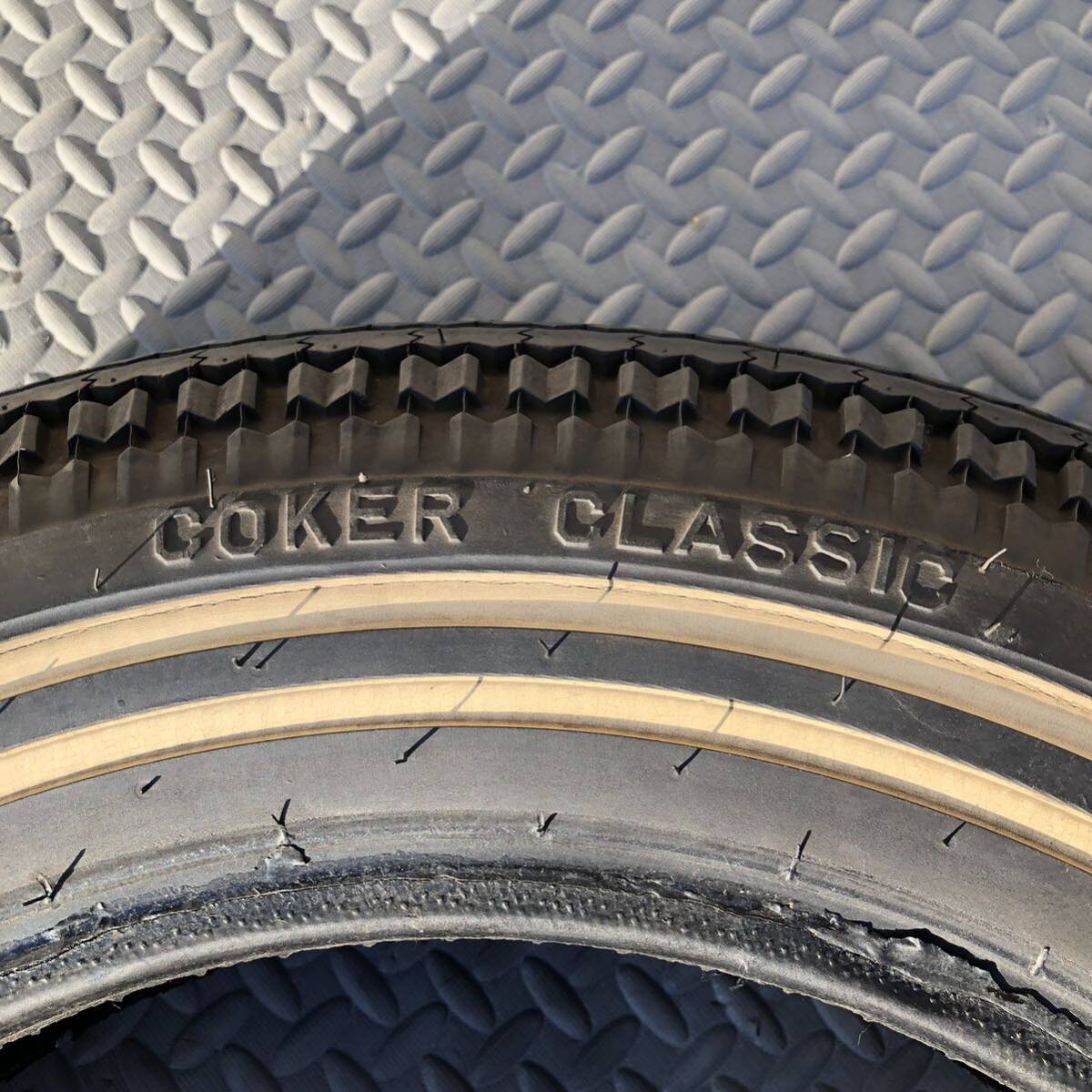 COKER CLASSIC 5.00 - 16S コッカー クラシッタイヤ ダブルホワイトリボン ダブルリボン 16インチ ハーレー ホワイトリボン バイクタイヤの画像5
