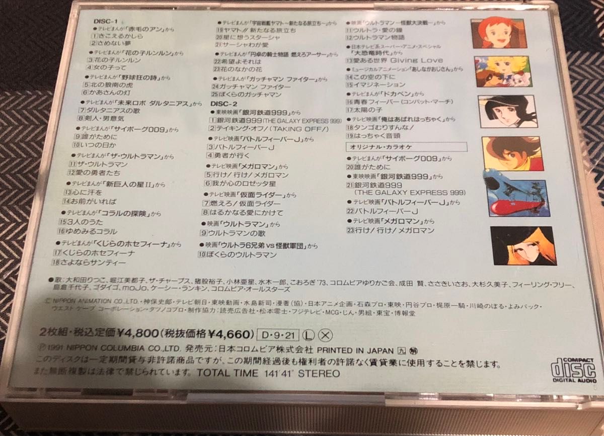 【CD】僕たちのアニメ・特撮　懐かしのメロディ　1979
