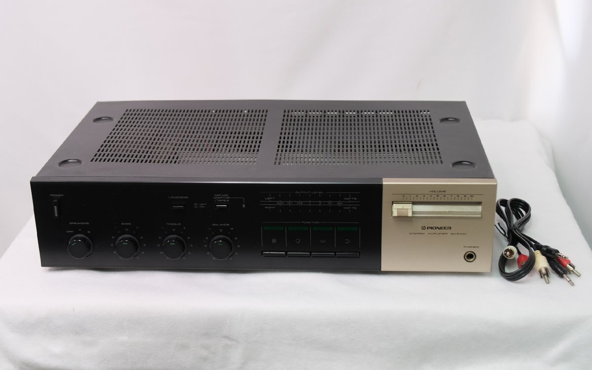 【やや難あり：一部ランプ点灯せず】希少品 基本動作は良好！◆『PIONEER SA-6100』◆パイオニア プリメインアンプ！ の画像2