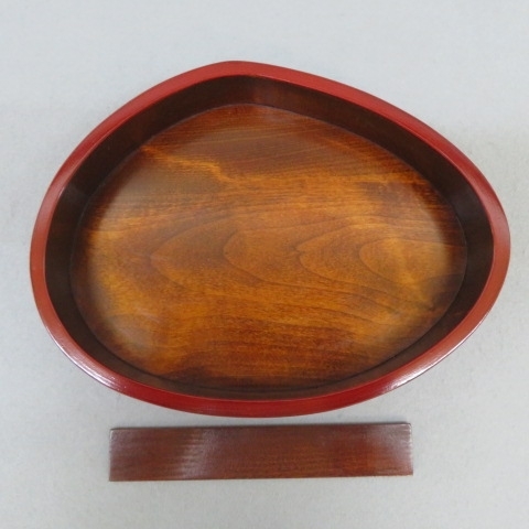 K411*.. lacquer ware after wistaria paint natural tree bulkhead . attaching cover attaching cake box tradition handicraft *A