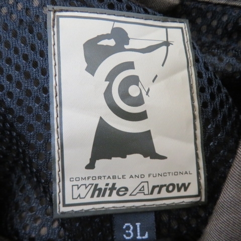 U331★White Arrow つなぎ　茶　3L★A_画像8