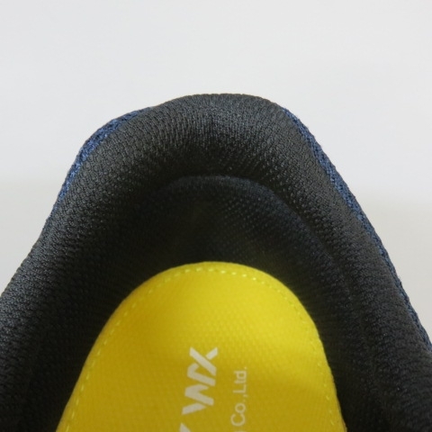 G161★アシックス商事 TEXCY WX テクシーワークス WX-0001 安全靴 限定カラー ネイビー/レッド 27.5cm 未使用 3/25★Aの画像8