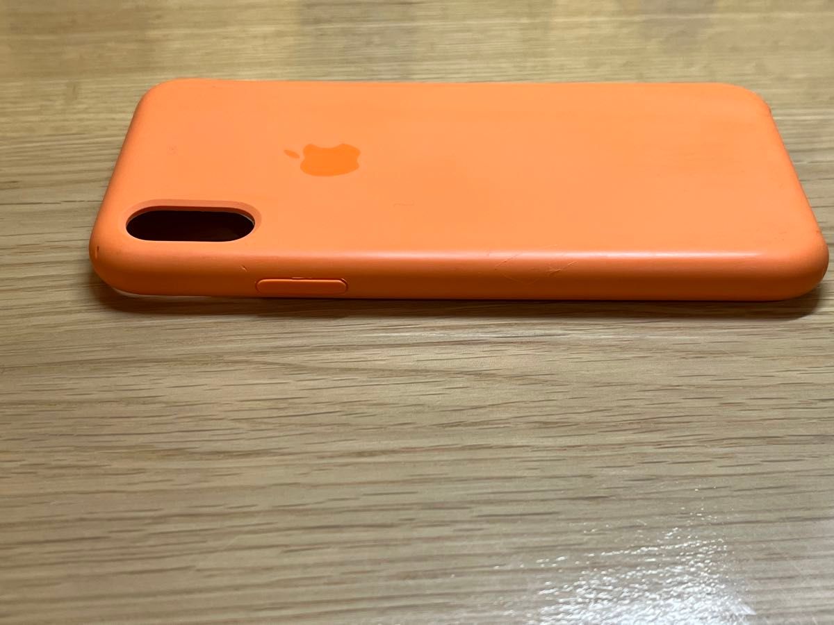 Apple iPhone X シリコンケース スパイシーオレンジ