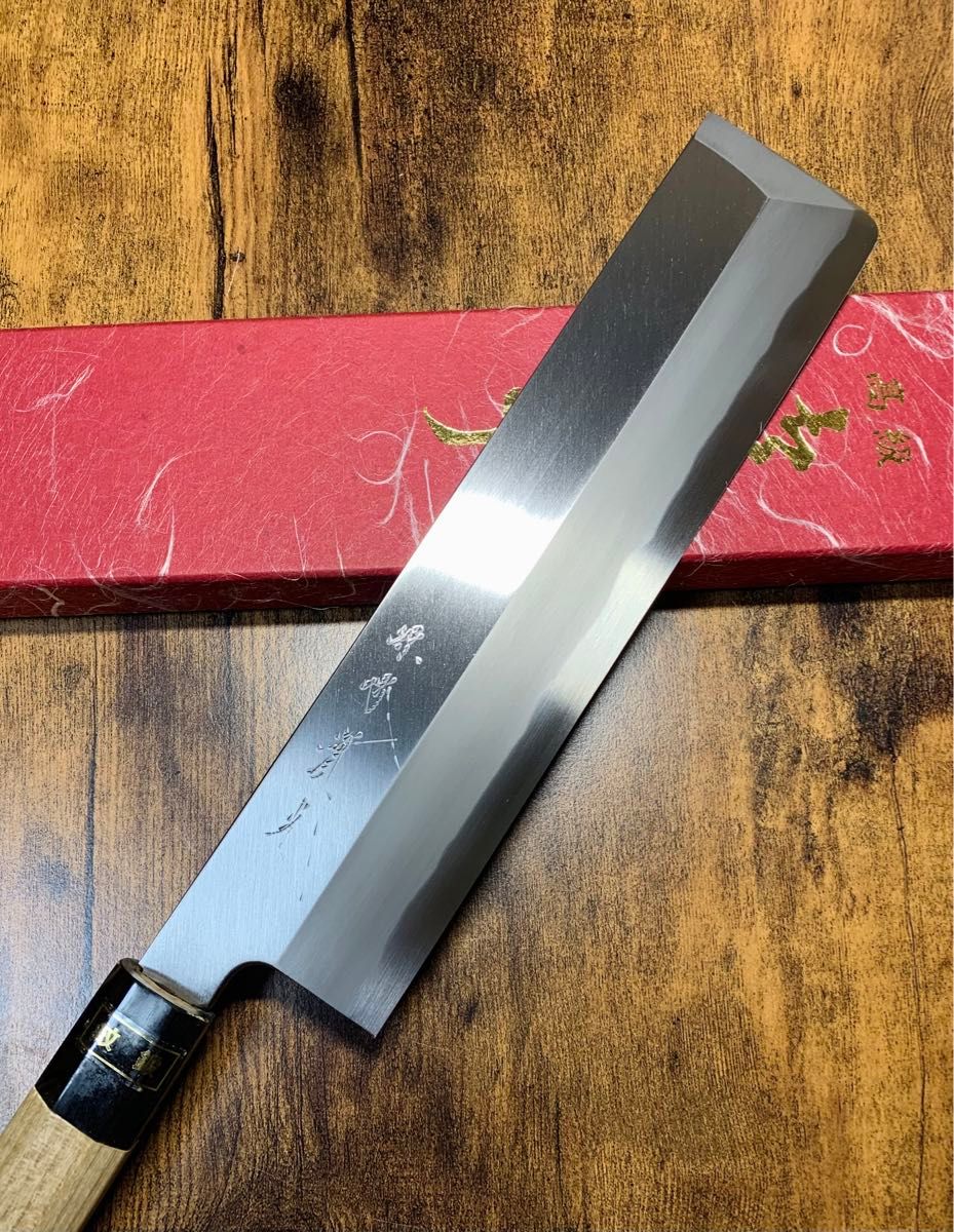 堺實光 紋鍛 薄刃 包丁 青鋼 8寸 水牛八角柄|Yahoo!フリマ(旧 堺實光 紋鍛 薄刃 包丁 青鋼 8寸 水牛八角柄|Yahoo!フリマ(旧