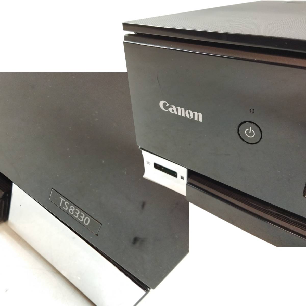 【J998】★中古・動作確認済み★Canon キャノン TS8330 ピクサス PIXUS インクジェットプリンター 本体 複合機 黒 印刷枚数589枚インク付_画像4