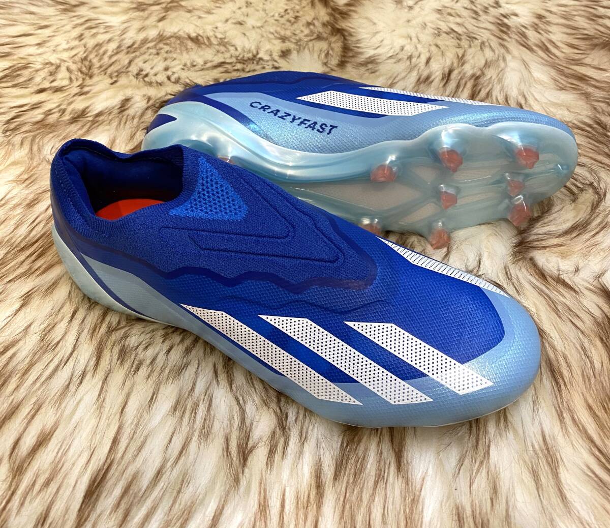 《激レア即決/紐なし/トップモデル》adidas X CRAZYFAST.1 LL FG26.5cm超軽量《MARINE RUSH PACK》の画像1