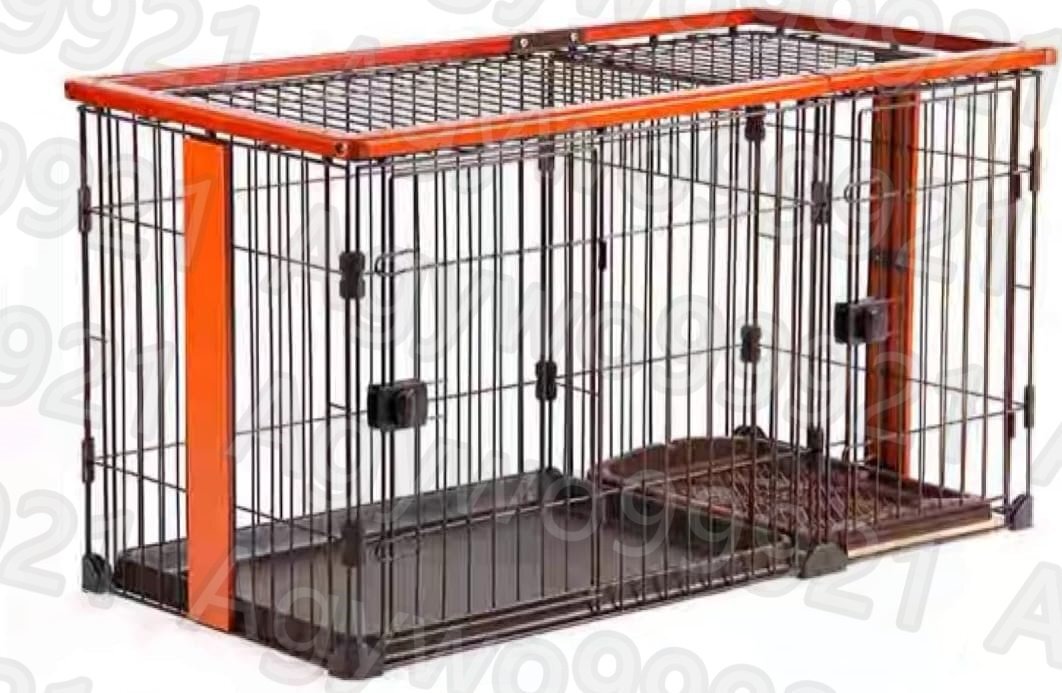 wa.. oriented toilet attaching cage tool -m Circle roof surface attaching two door interior cage 146×68×71cm