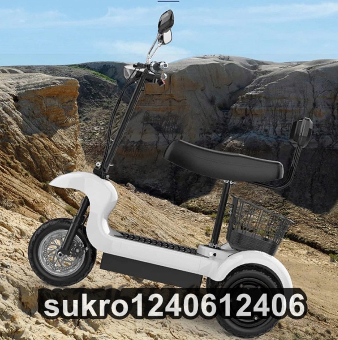  small size electric tricycle / home use . person seniours / handicapped mobiliti dual motor / slope parking / super climbing / folding electric tricycle 