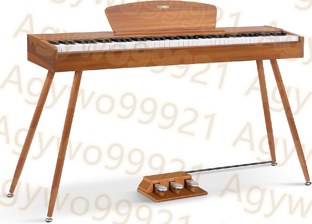  электронное пианино 88 ключ Hammer a подушка клавиатура 3шт.@ педаль подставка адаптор есть чай цвет DDP-80