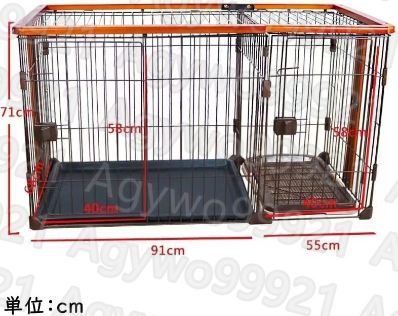 wa.. oriented toilet attaching cage tool -m Circle roof surface attaching two door interior cage 146×68×71cm