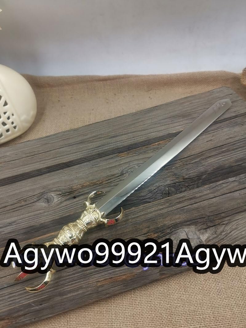 真鍮製 三鈷剣 三鈷柄剣 宝剣 法剣 (全長39cm×巾2.3cm)護摩で使 真鍮製 三鈷剣 三鈷柄剣 宝剣 法剣 (全長39cm×巾2.3cm)護摩で使