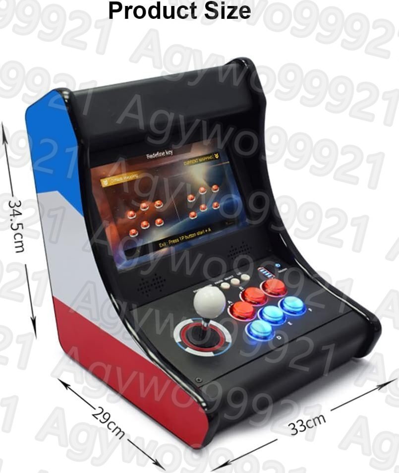 10000 in 1 Home arcade box,10.1 -inch 1280 X 720P screen,Wifi function 3D2D game 4 player arcade video game console 