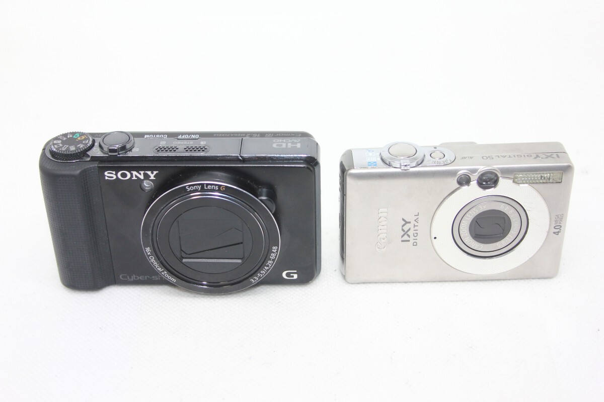 【カメラ2点まとめ売り】Canon DIGITAL 50・SONY DSC-HX9V #0093-898