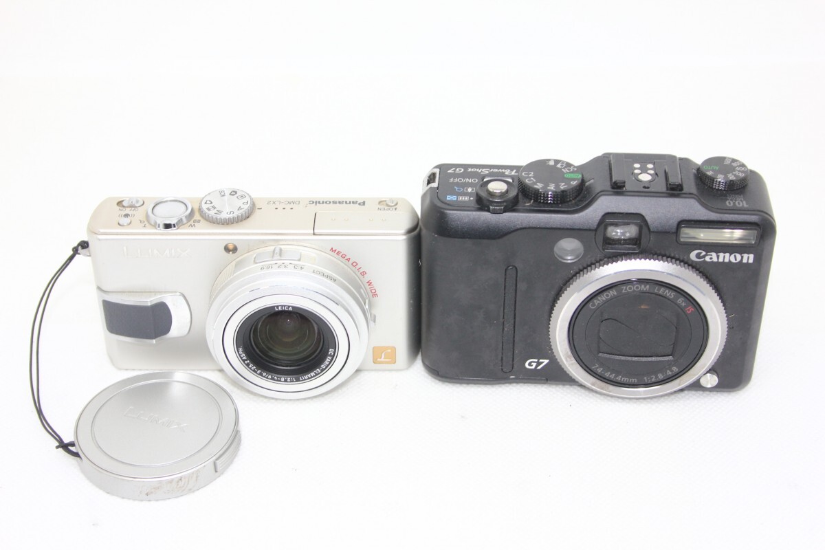 カメラ2台まとめ売り】Canon G7・Panasonic DMC-LX2 #0093-930 カメラ2台まとめ売り】Canon G7・Panasonic DMC-LX2 #0093-930