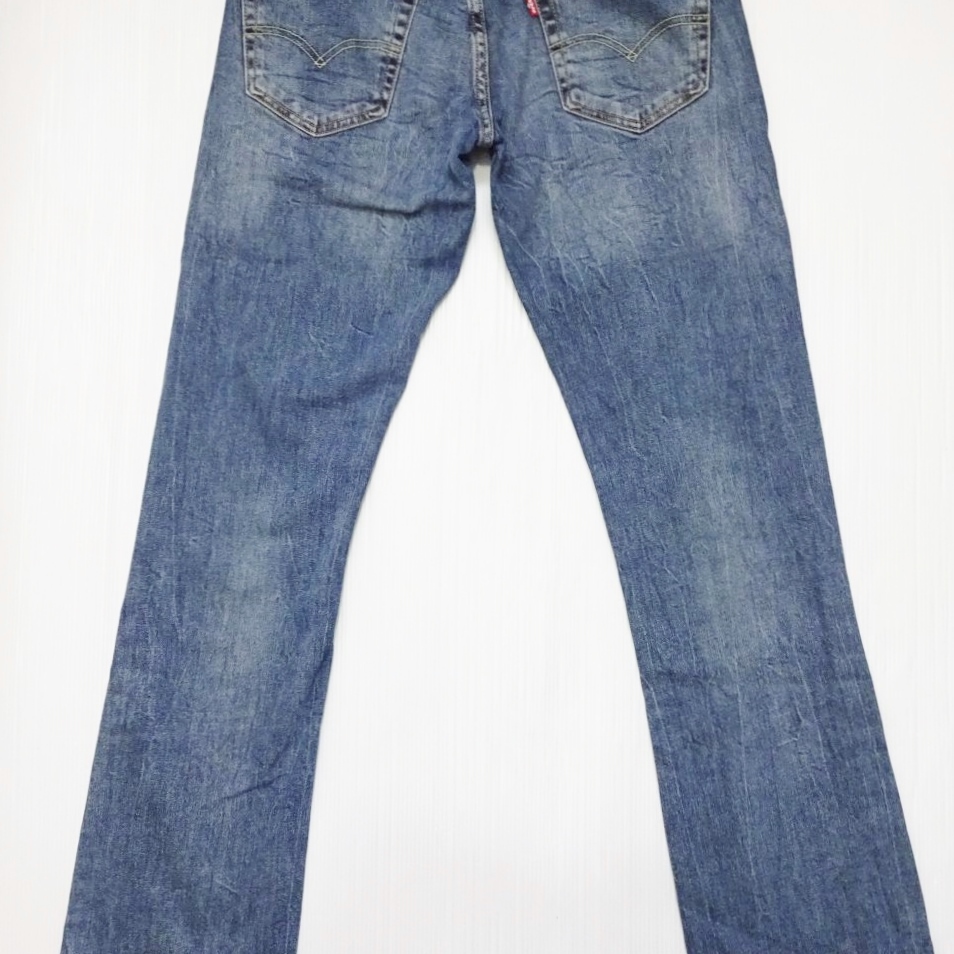 即決★ 送料無★ リーバイス　527　W75cm　ブーツカットデニム　ストレッチ　藍青　Sz.29　Levi's　H091_画像9