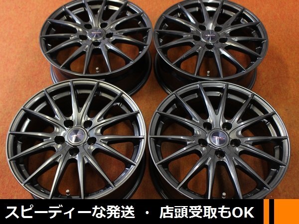 ★☆ 美品！ Weds VELVA SPORT2 トヨタ車用 ★☆ 17×7J +39 PCD114.3/5H 4本 アルファード ヴェルファイア プリウスα ★店頭受け取り可_画像1