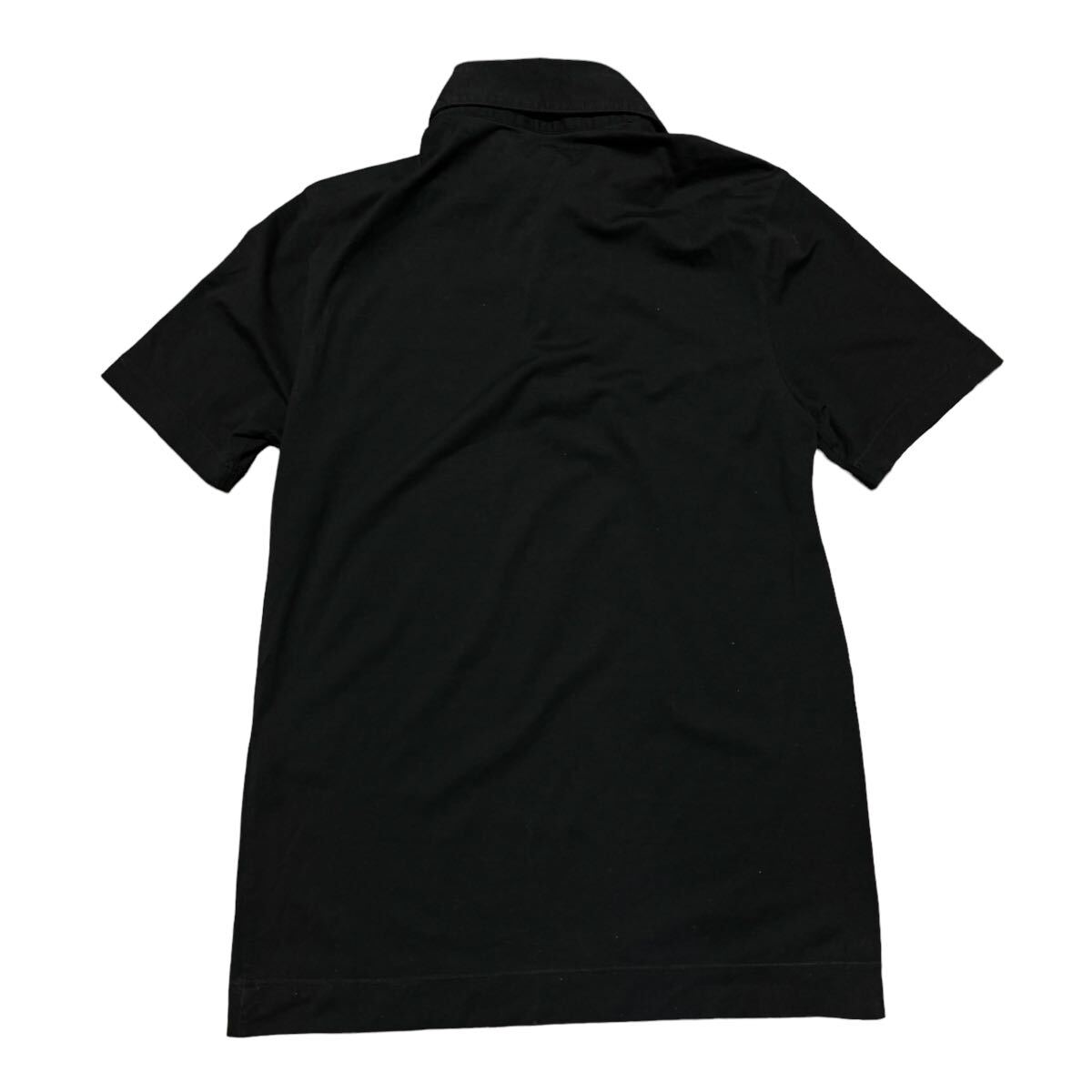 Cruciani クルチアーニ ポロシャツ ジャージー素材 ブラック メンズ サイズ44 Sサイズ相当 イタリア製の画像2