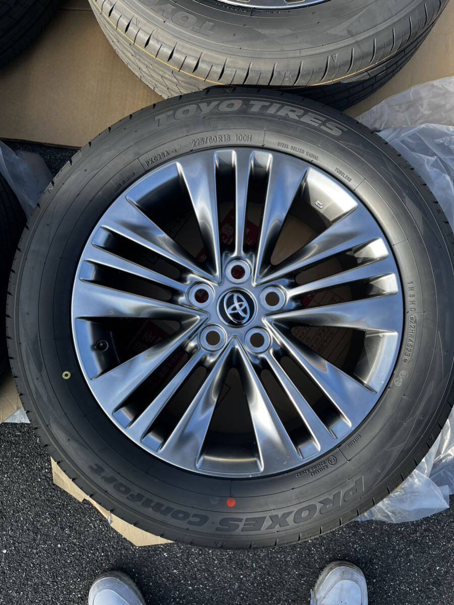 新車外し 新型 40 アルファード 純正 タイヤホイールセット TOYO PROXES COMFORT 225/60R18　_画像3