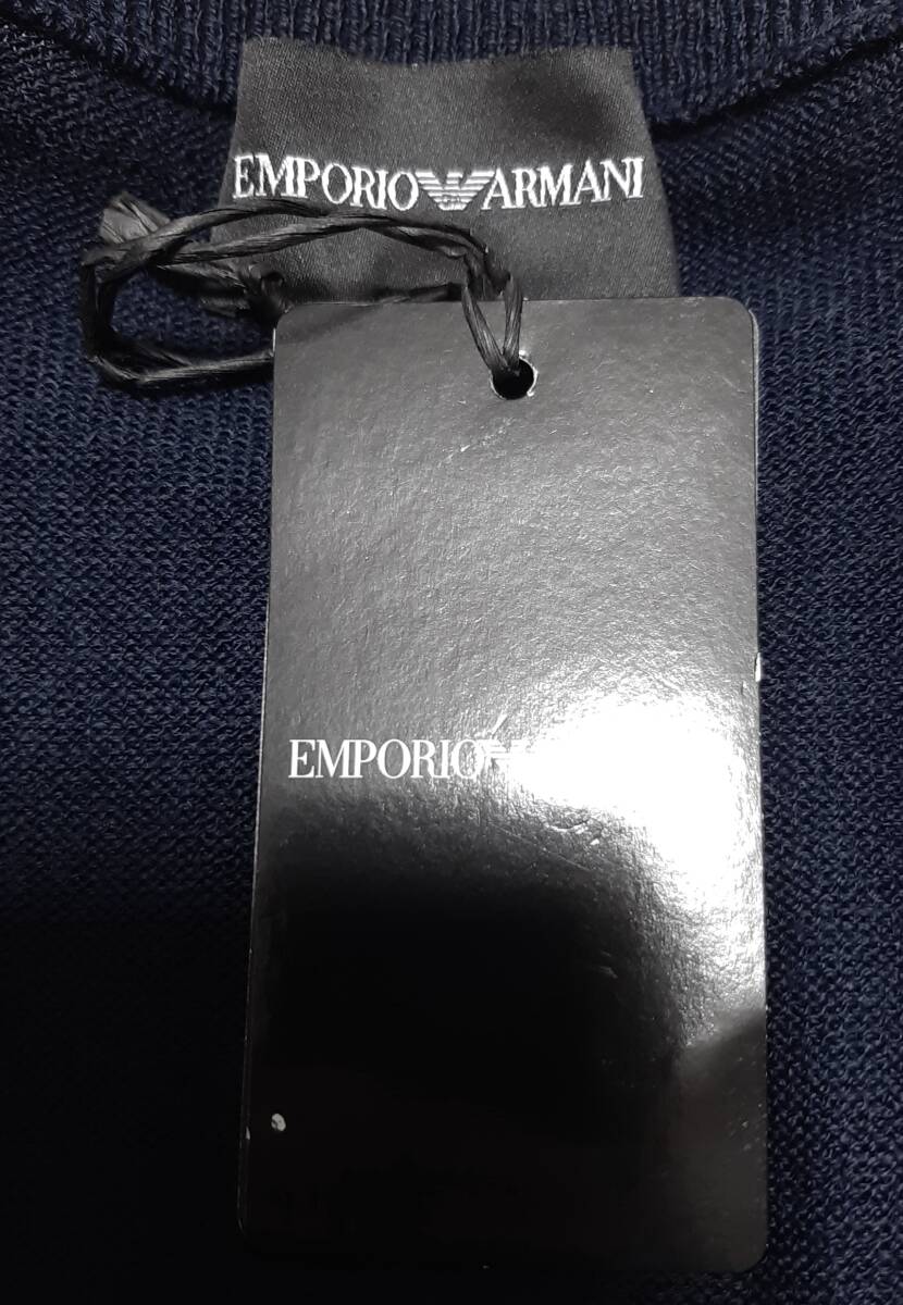 [新品] 14A(14歳) EMPORIO ARMANI / JUNIOR　シグネチャーロゴ入り【ニット】◆2023-24年秋冬モデル　男の子用 166cm　◆色：グレー_画像9