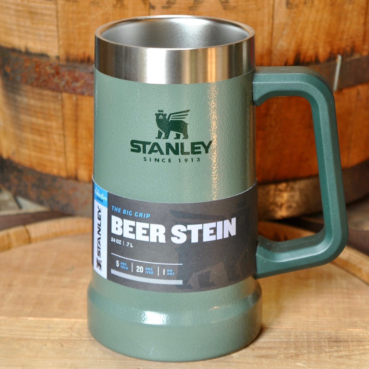 スタンレーSTANLEY真空ジョッキ2点セット【グリーン&シルバー】正規品　保冷ビールジョッキ ビアジョッキ ペア アウトドア BBQ キャンプ_画像2