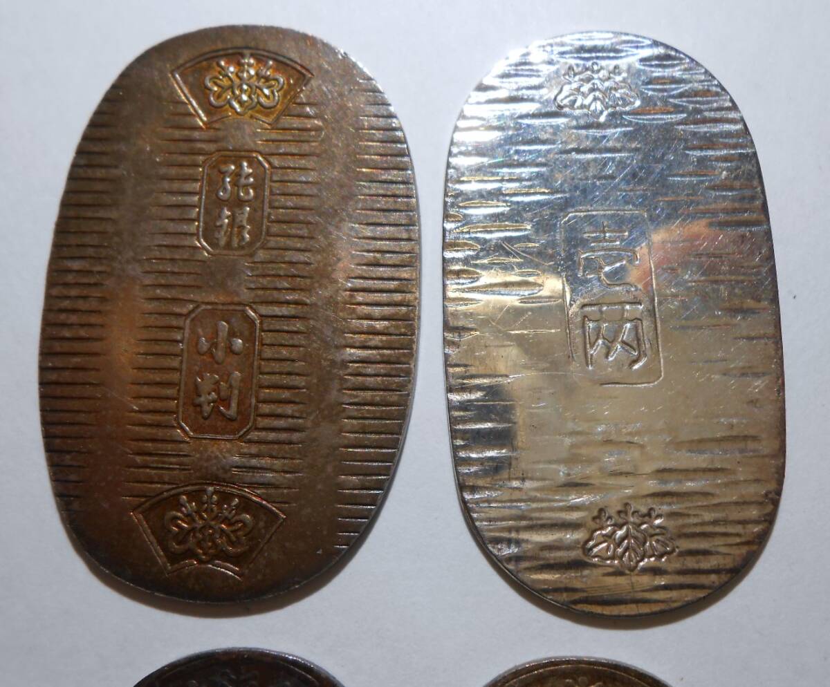 純銀 小判 4点 総重量約26.3g 徳力 大阪城築城四百年記念 _画像4