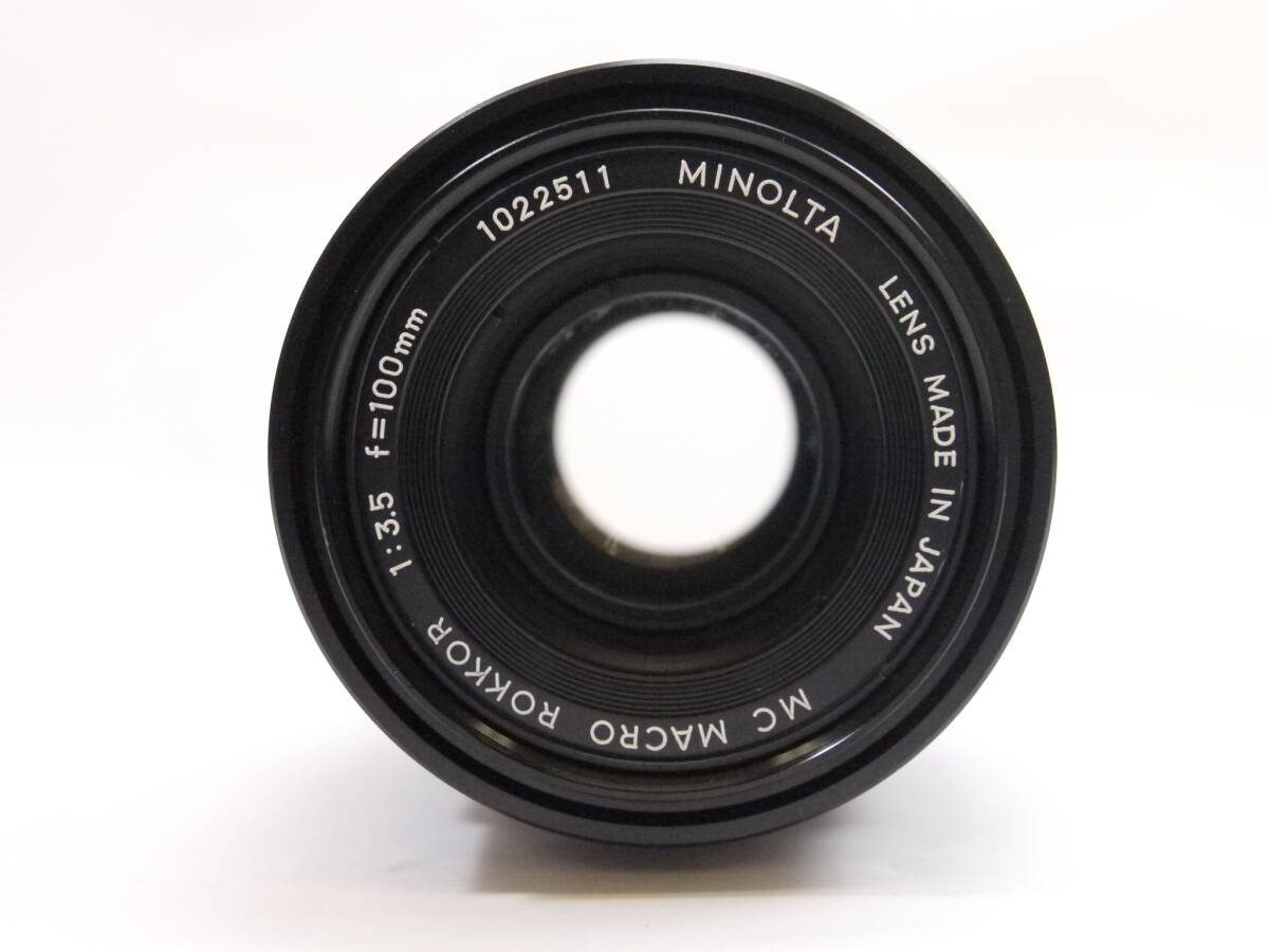 【外観美品】◎MINOLTA ミノルタ MC MACRO ROKKOR 100mm F3.5 接写リング付_画像2