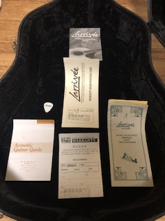 ラリヴィーLarriviee（カナダ製）acoustic guitarアコギ　D-09 30th Anniversary 90's当時限定品　美品_保証書、説明書など各種書類ありぬ