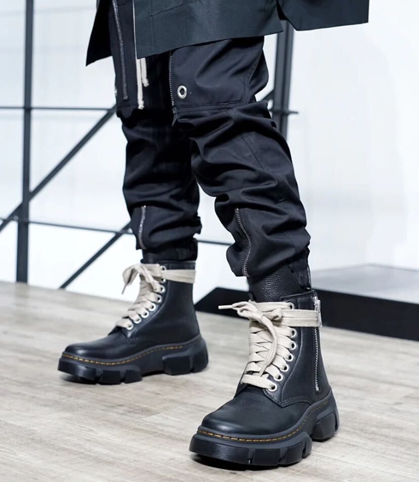 28.5cm【RICK OWENS】×Dr. Martens 1460 DMXL JUMBO LACE BOOTS コラボ ドクターマーチン リック オウエンス ジャンボ レース ブーツ_画像1