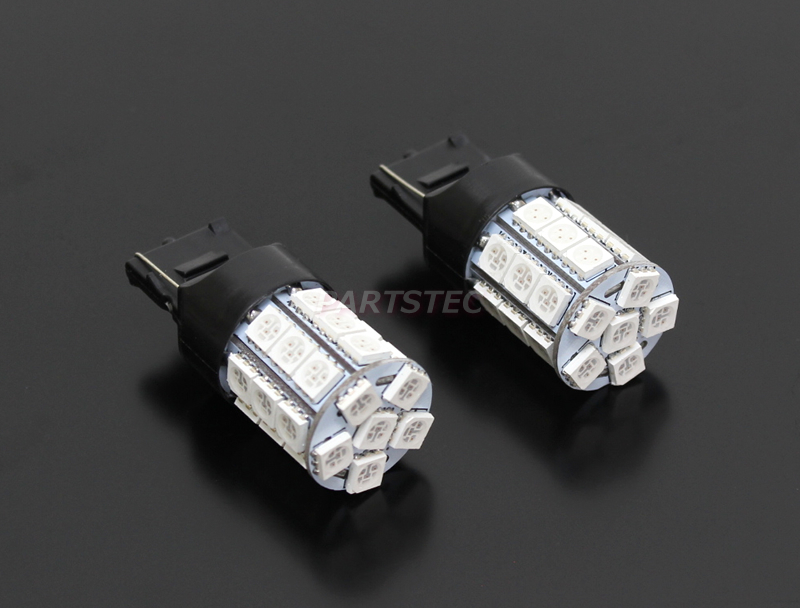 T20 ピンチ部違い LED ウィンカー バルブ 4個セット SMD27連 アンバー オレンジ シングル 無極性 12V/24V / 46-20×4 NG*の画像5