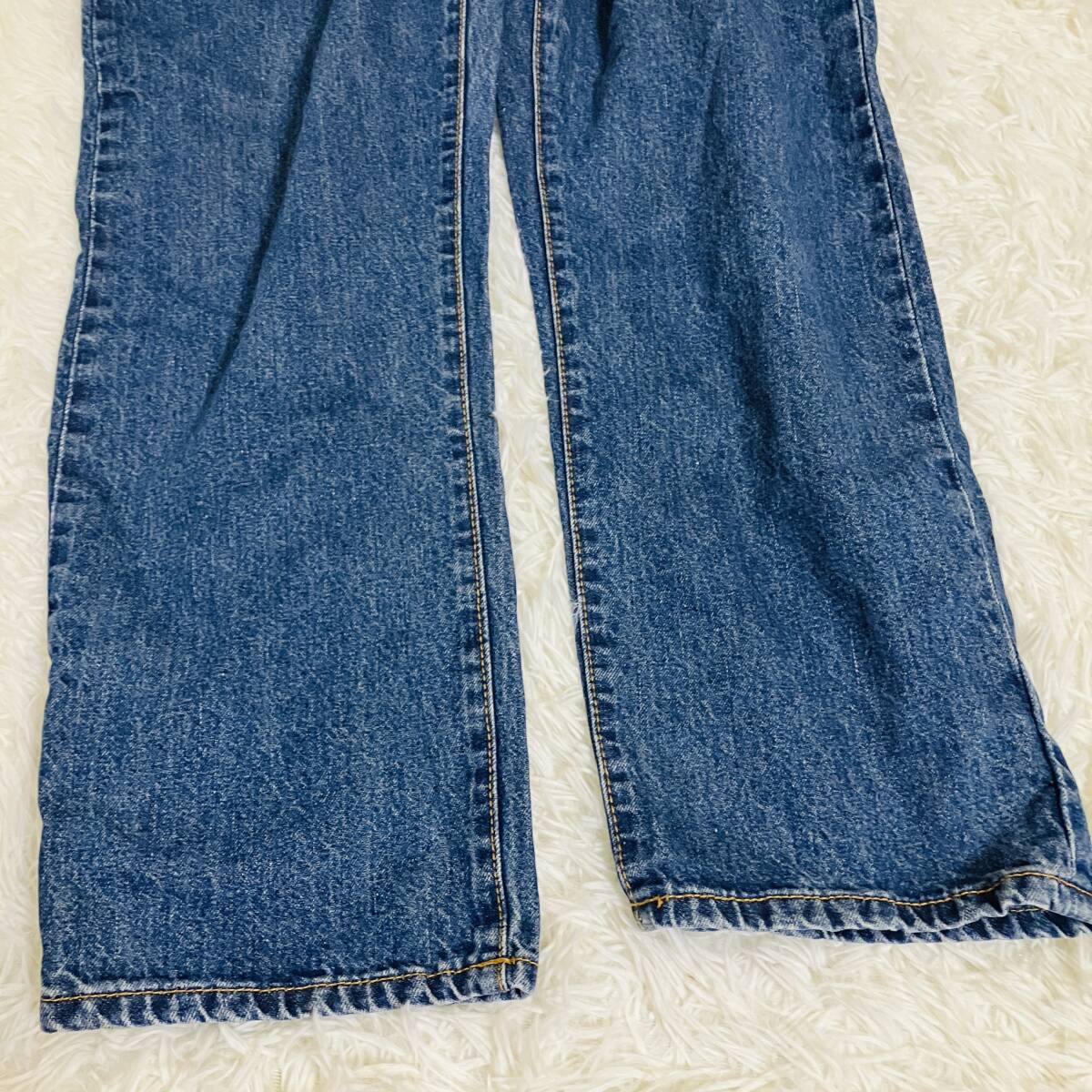 w90 Authentic  женский   джинсы    длинный    повседневный   синий  （ синий ）  хлопок    б/у   Denim    прямой   