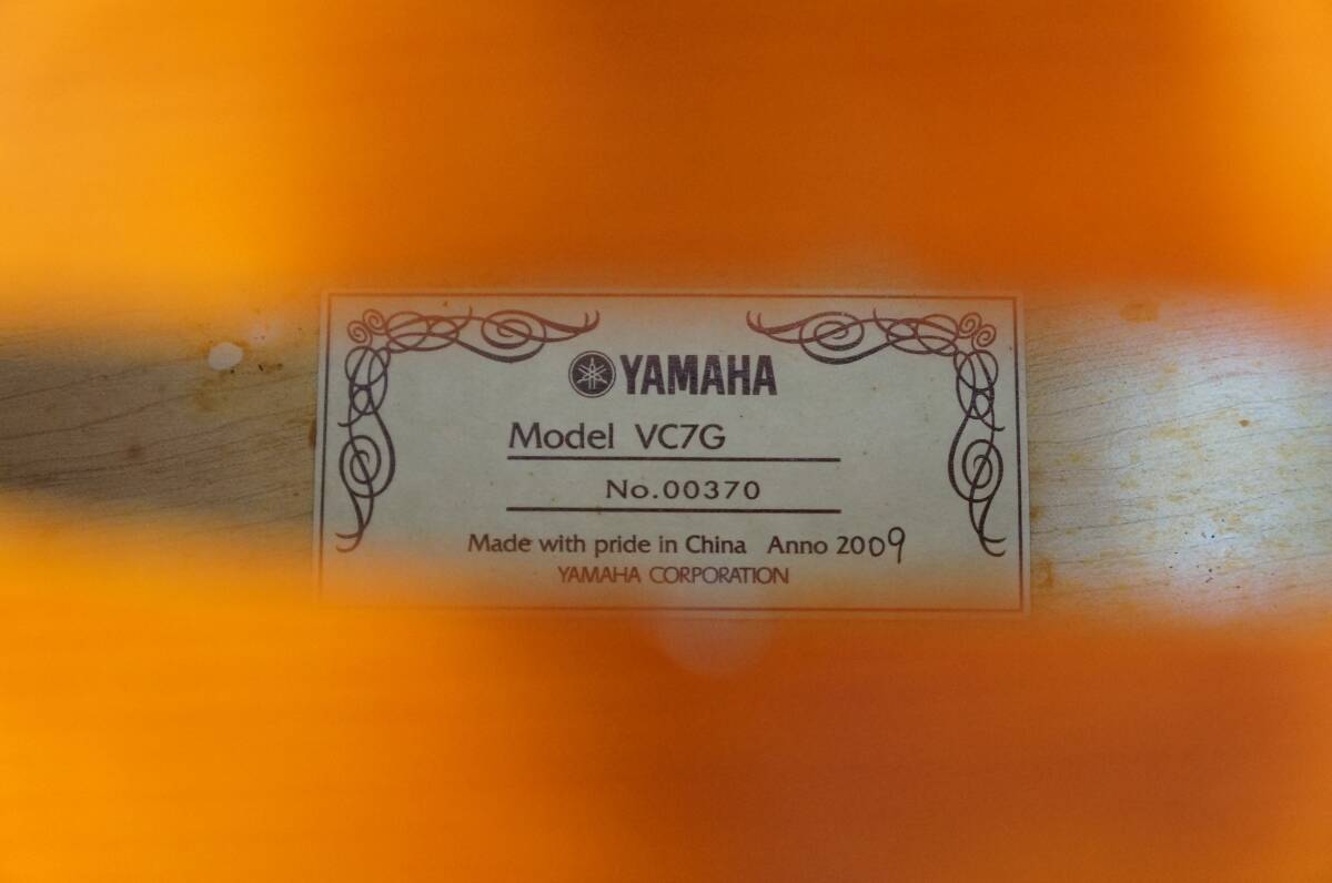 YAMAHA ヤマハ VC7G チェロ 弦楽器 弓 ソフトケース付き 0603112011の画像3