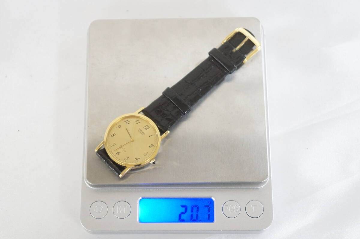 電池交換済 稼働品 SEIKO セイコー Dolce ドルチェ 14K×SS 7731-7000 総重量:約20.7g メンズ クォーツ 腕時計 5303233721_画像7