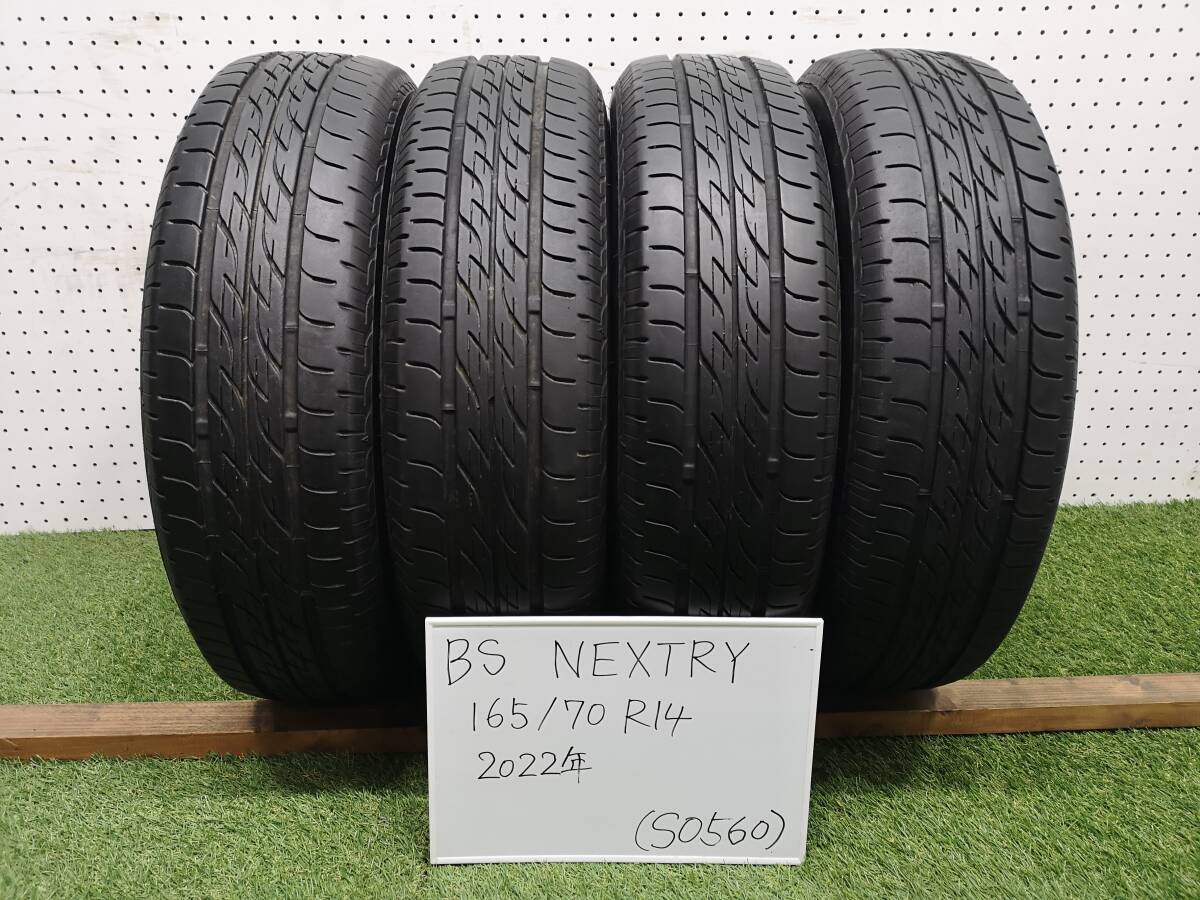 1(S0560)インボイス領収書発行可能☆2019年製/BS NEXTRY/ブリジストン ネクストリー/165/70R14☆ヴィッツ・マーチ等に_画像1