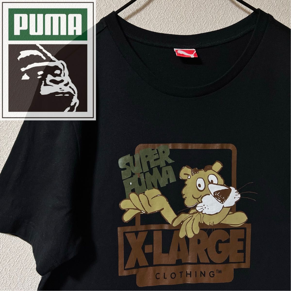 PUMA プーマ　XLARGE エクストララージ　Tシャツ　Mサイズ 半袖　 Logo Tee